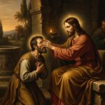 Jezus uzdrawiający niewidomego od urodzenia