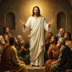 Jezus pokazuje apostołom przebite ręce i bok